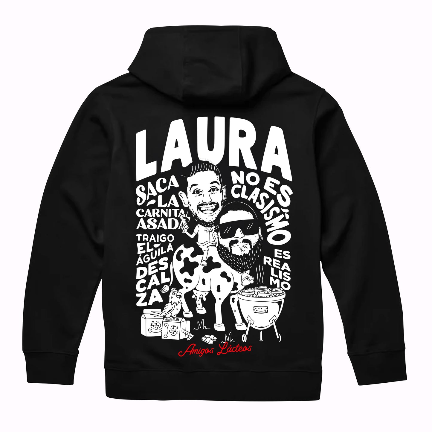 HOODIE NEGRA MODELO - ¡LAURA! NEW COLLECTION