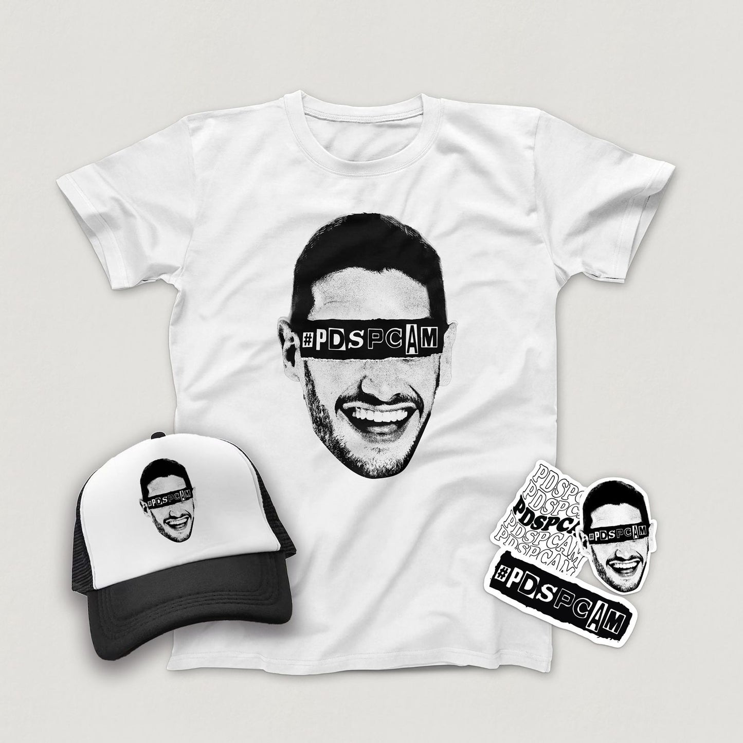 KIT PLAYERA BLANCA, GORRA Y STICKERS | Por donde sea, pero con Adrián Marcelo